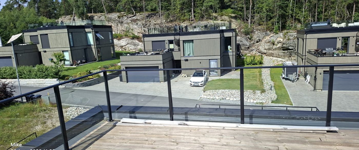 Takterrasse med utsikt